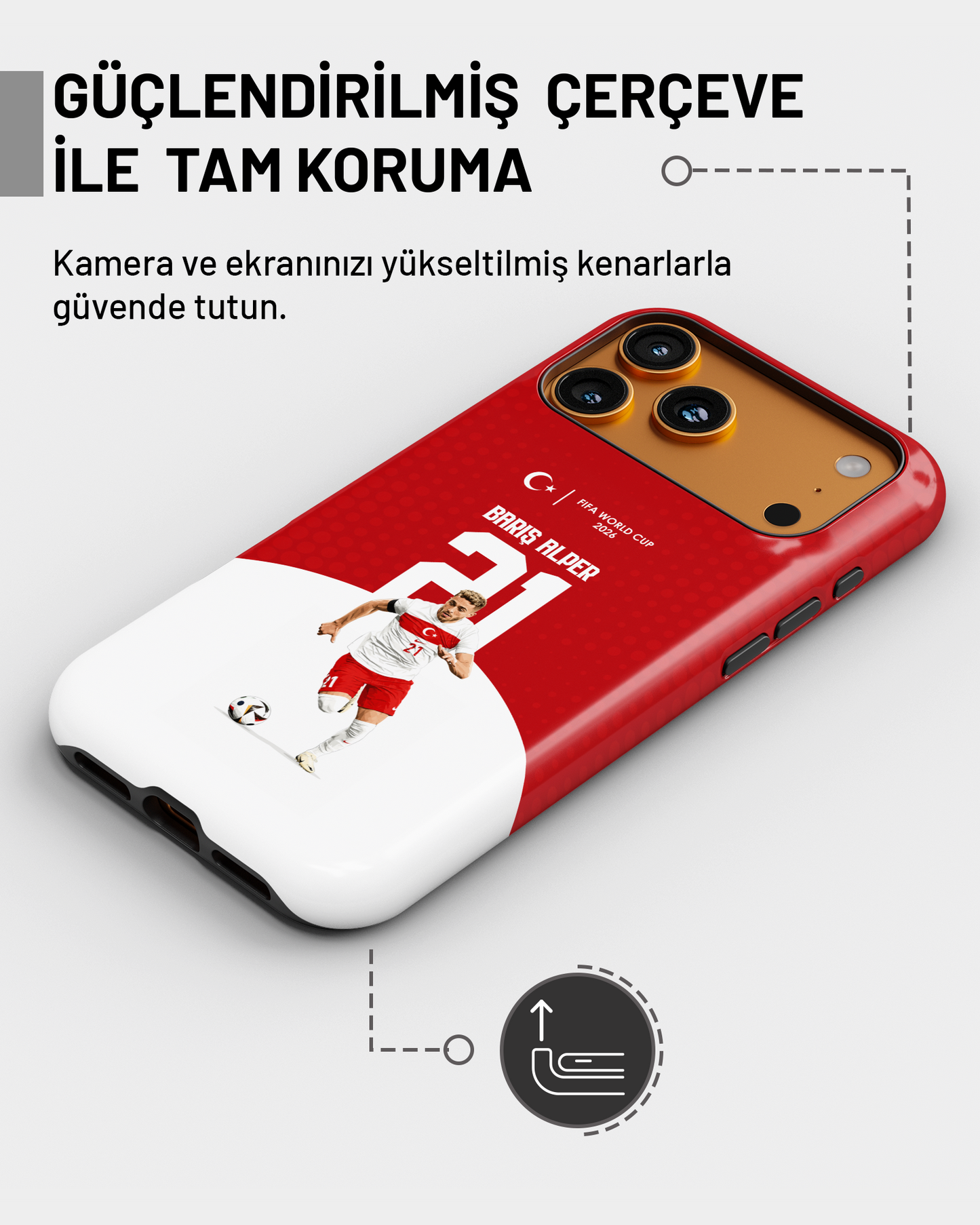 Türkiye WC 2026 Barış Alper PROTECT Telefon Kılıfı
