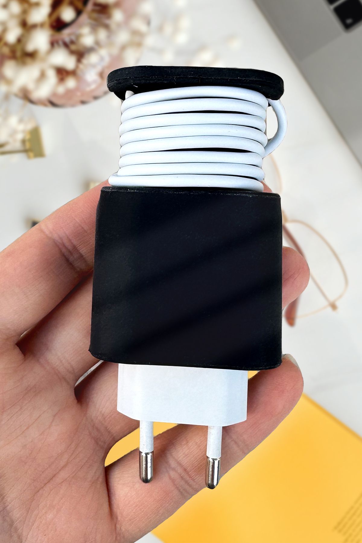 iPhone 20W Uyumlu Şarj Başlığı Düzenleyici Koruma Kablo Koruyucu Kılıfı