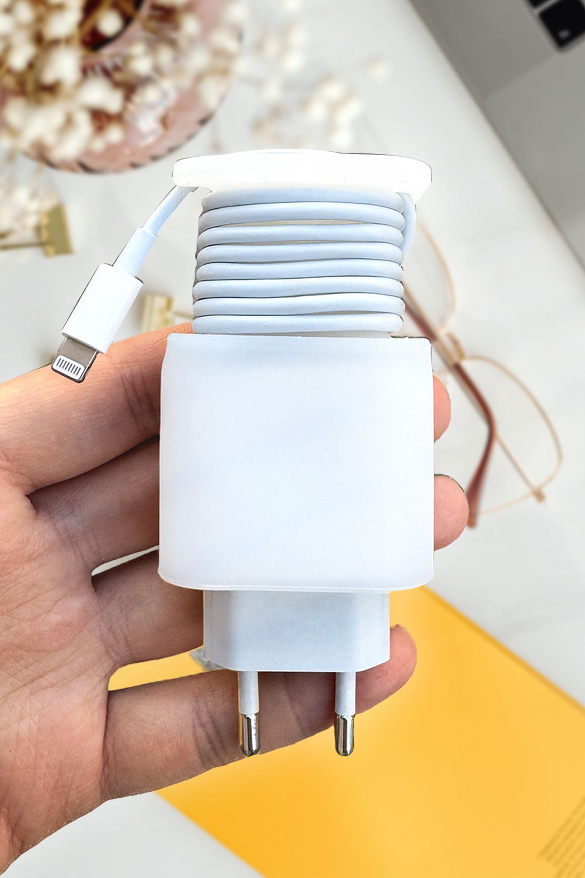 iPhone 20W Uyumlu Şarj Başlığı Düzenleyici Koruma Kablo Koruyucu Kılıfı
