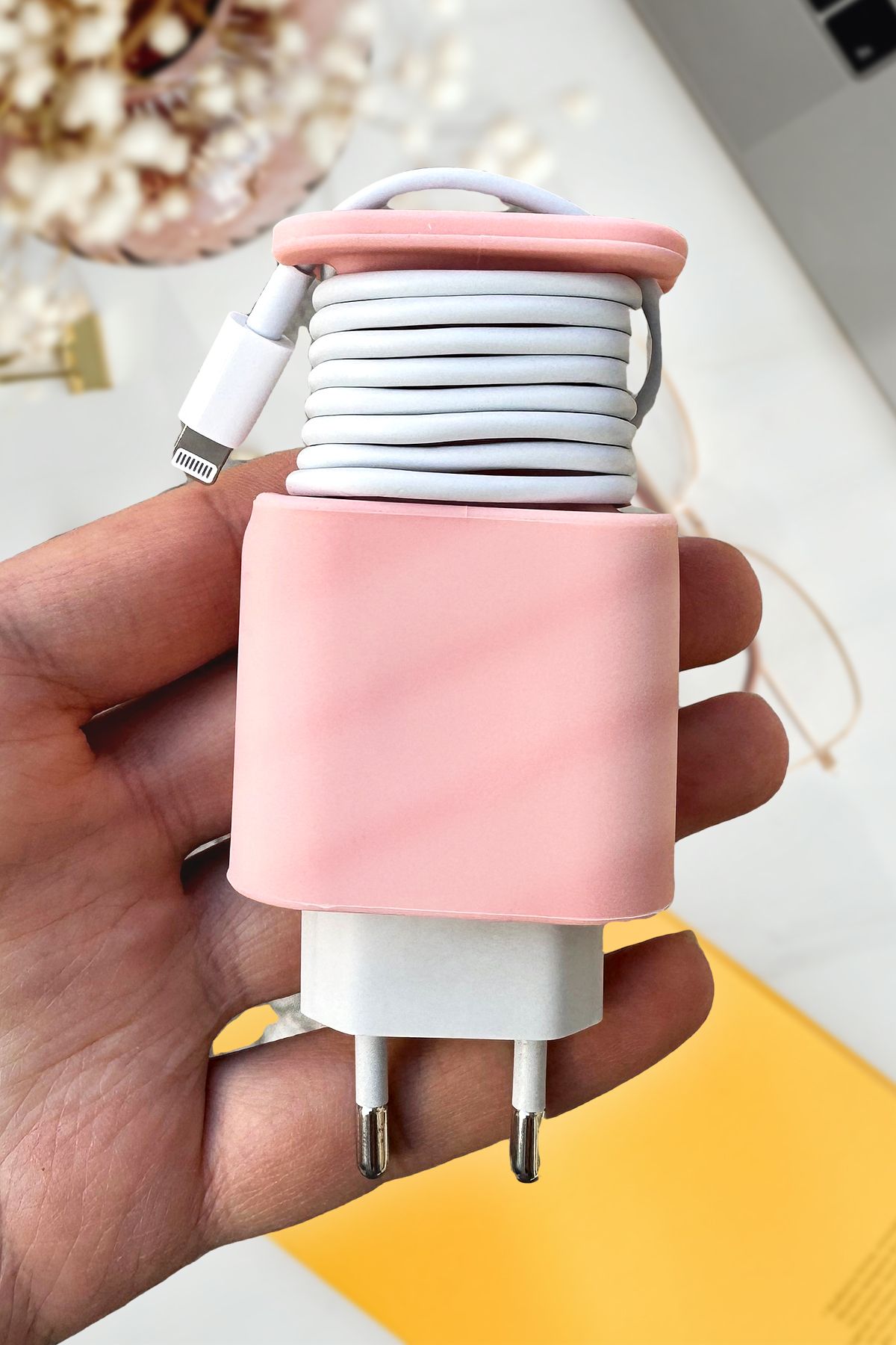iPhone 20W Uyumlu Şarj Başlığı Düzenleyici Koruma Kablo Koruyucu Kılıfı