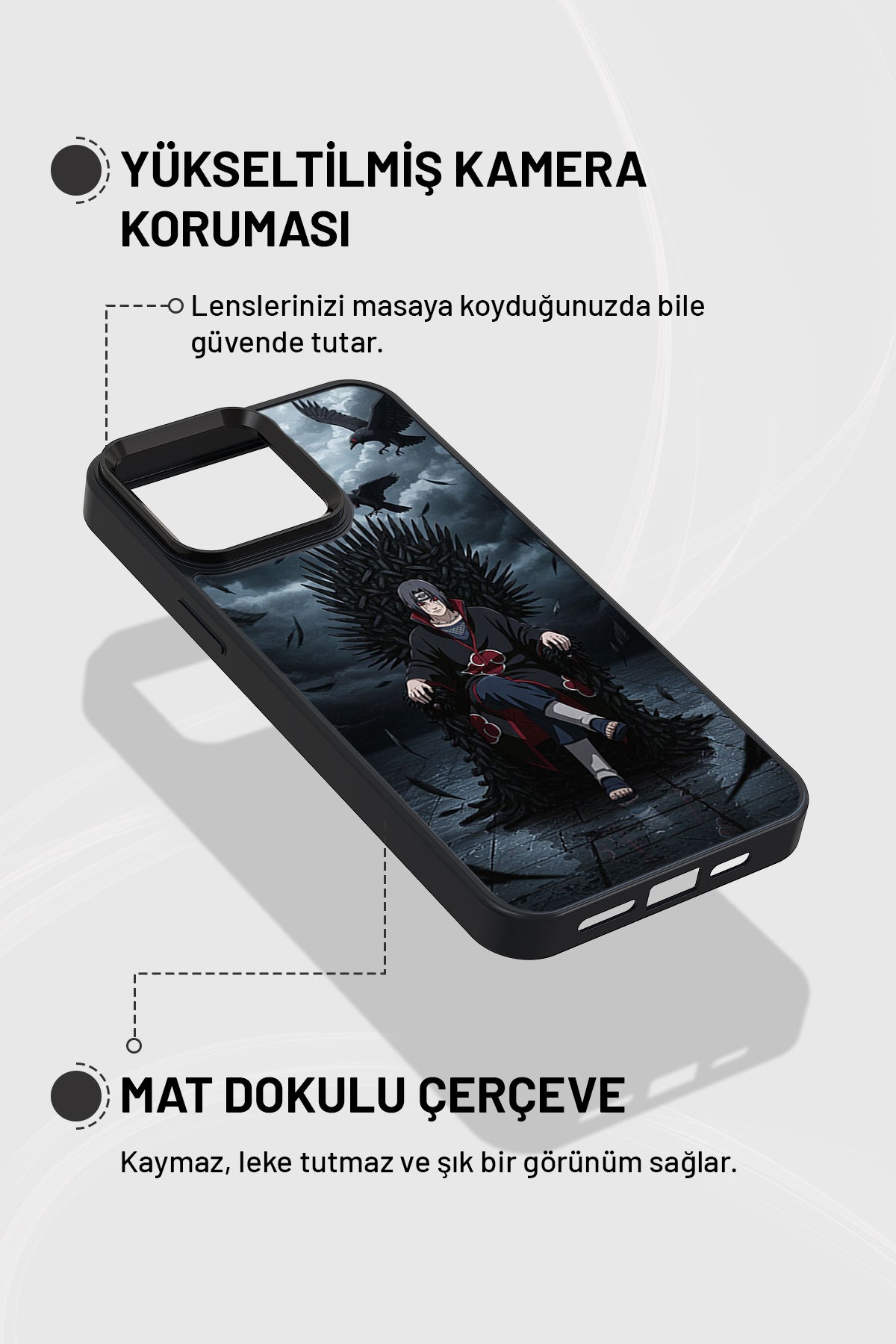 "İtachi Genjutsu" Siyah İmpact Telefon Kılıfı