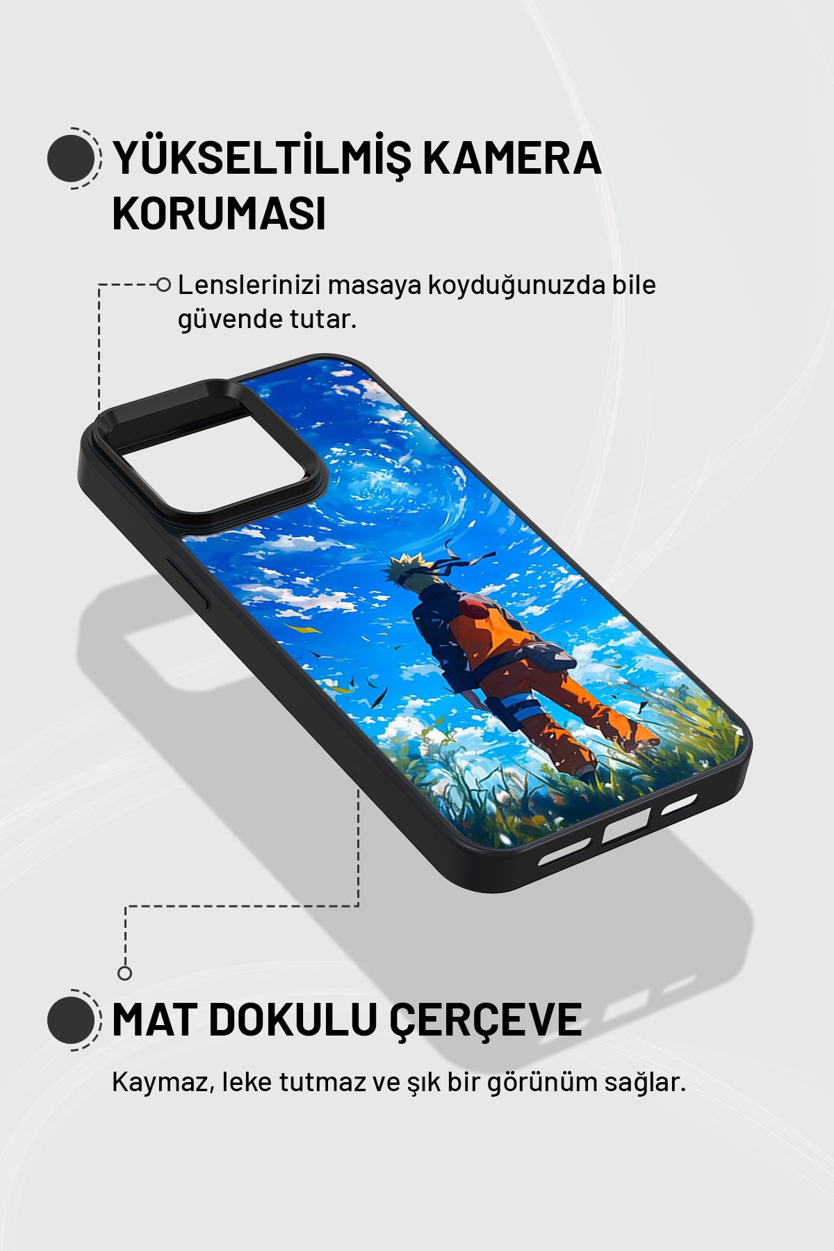 "Uzumaki Naruto" Siyah İmpact Telefon Kılıfı