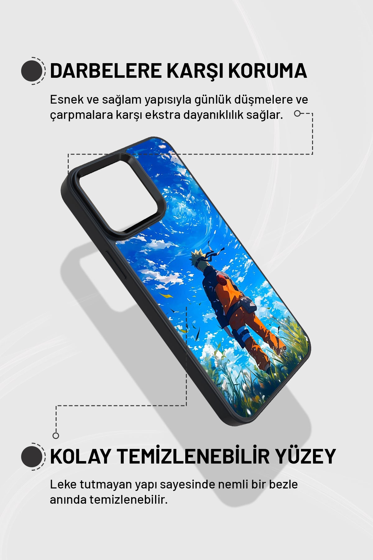 "Uzumaki Naruto" Siyah İmpact Telefon Kılıfı