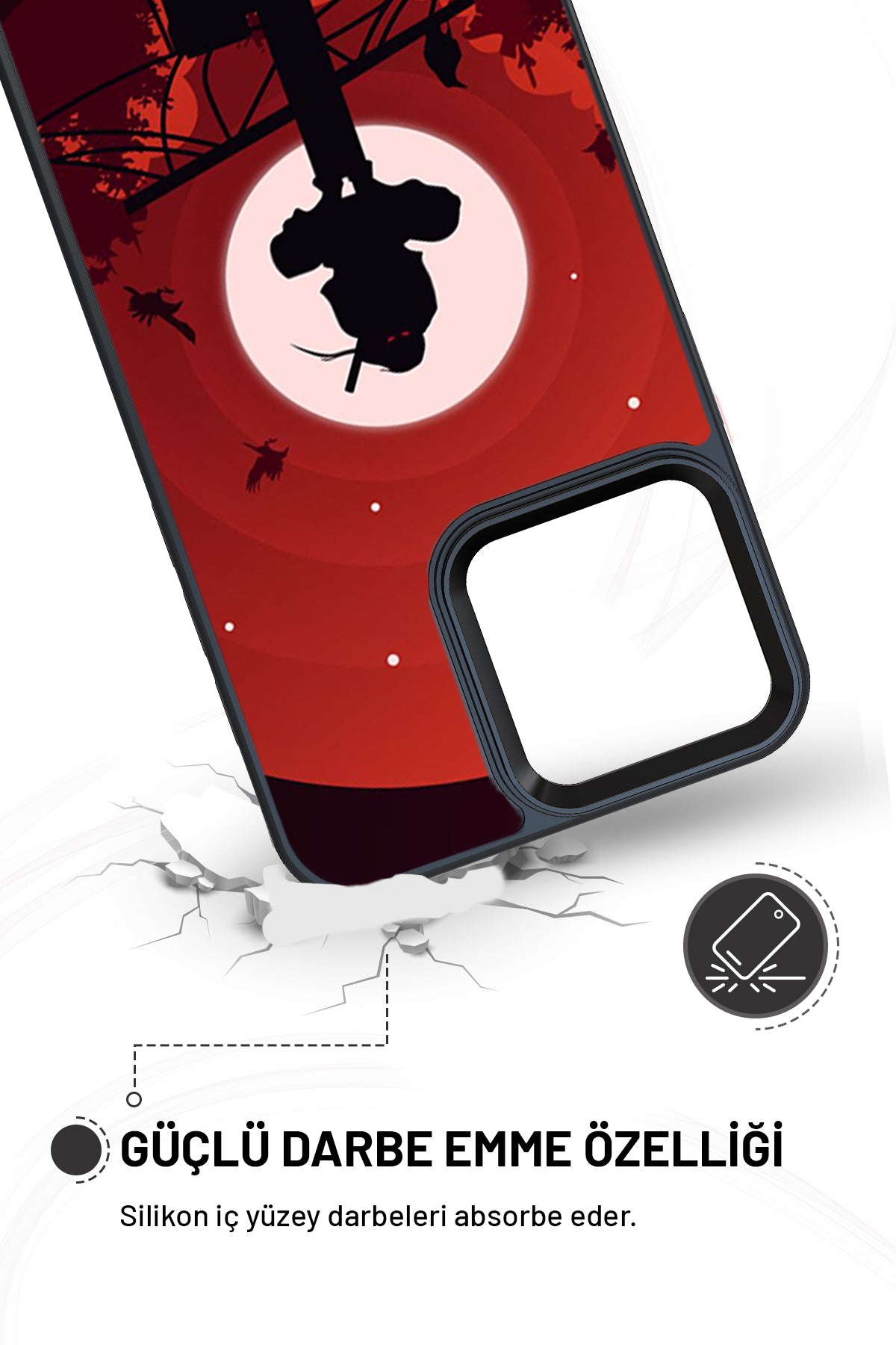 "Uchiha İtachi" Siyah İmpact Telefon Kılıfı