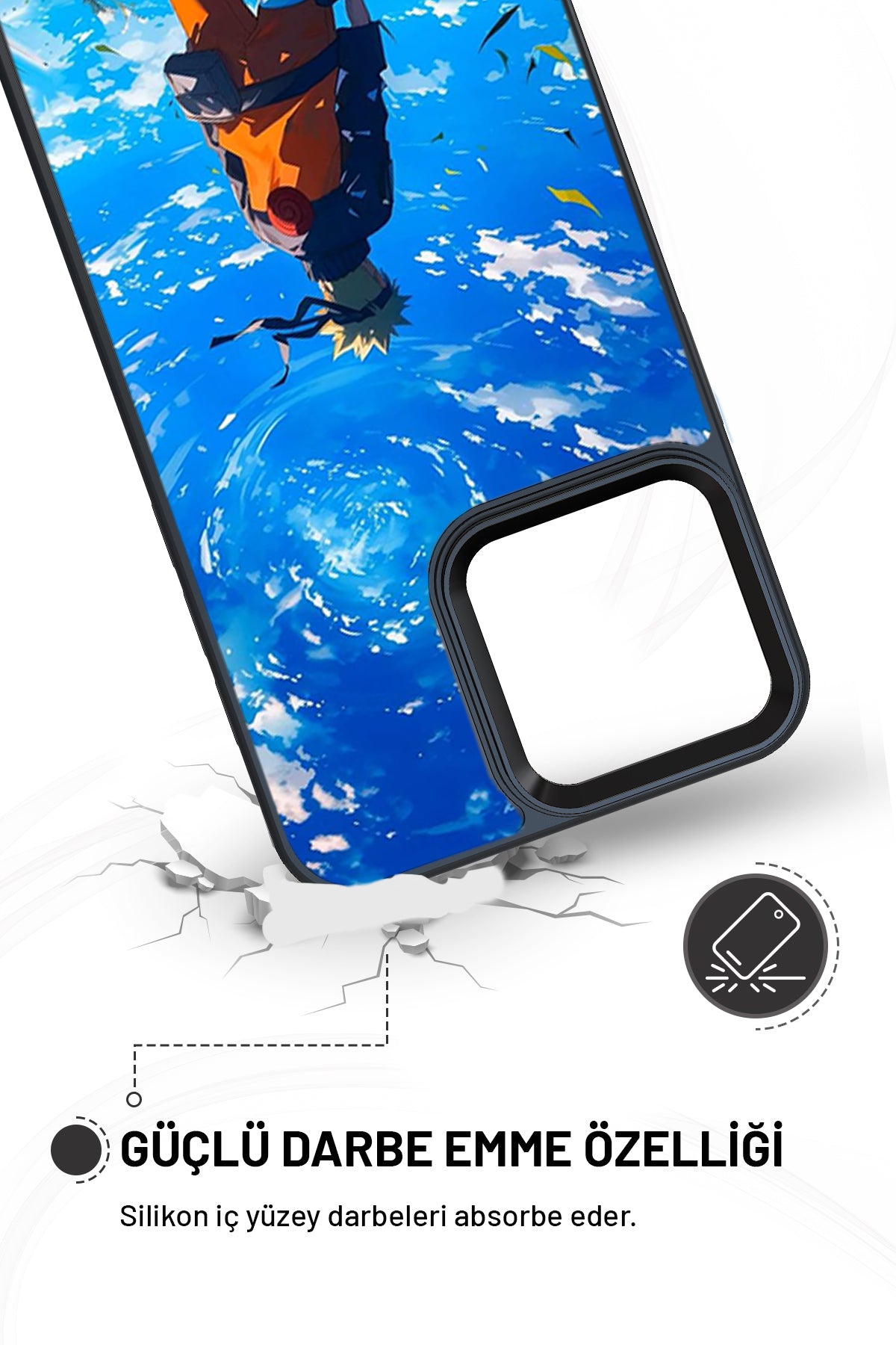 "Uzumaki Naruto" Siyah İmpact Telefon Kılıfı