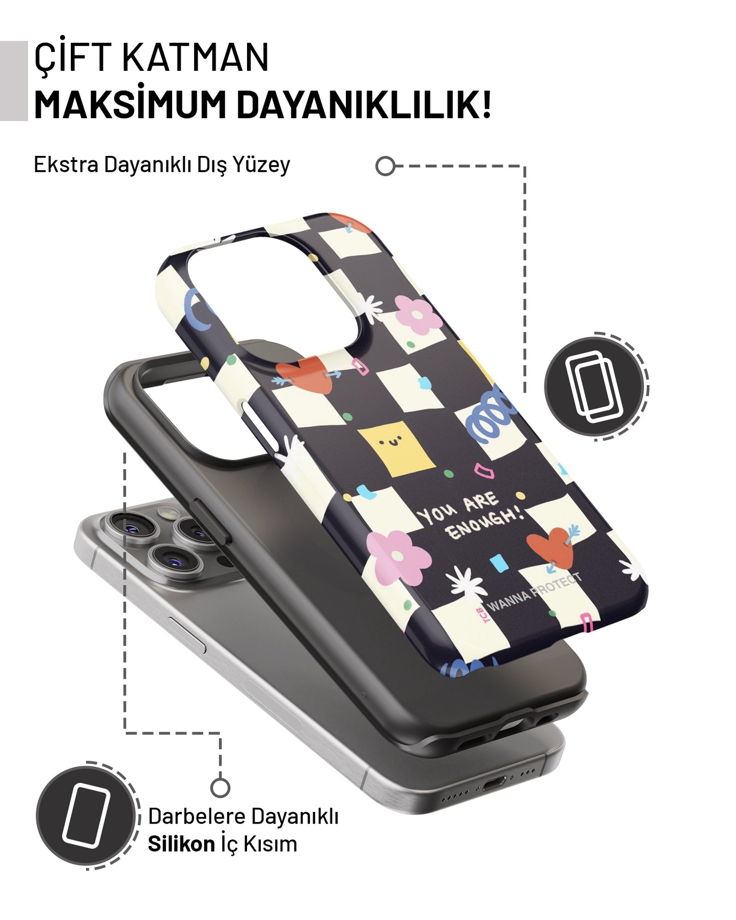 "Enough" PROTECT Telefon Kılıfı