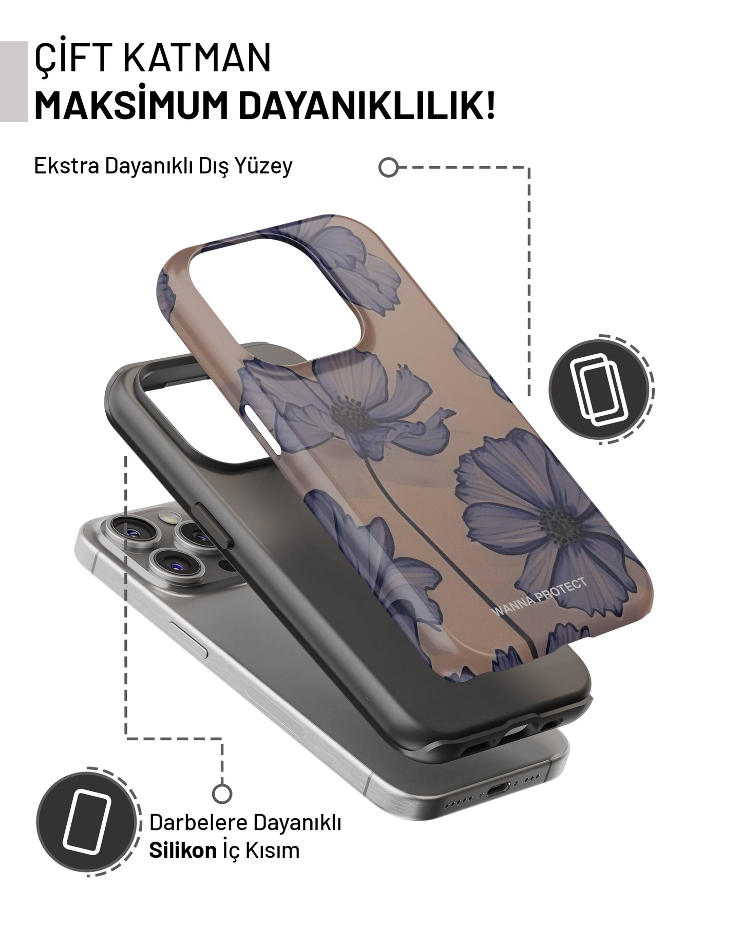 "Kuru Gül" PROTECT Telefon Kılıfı