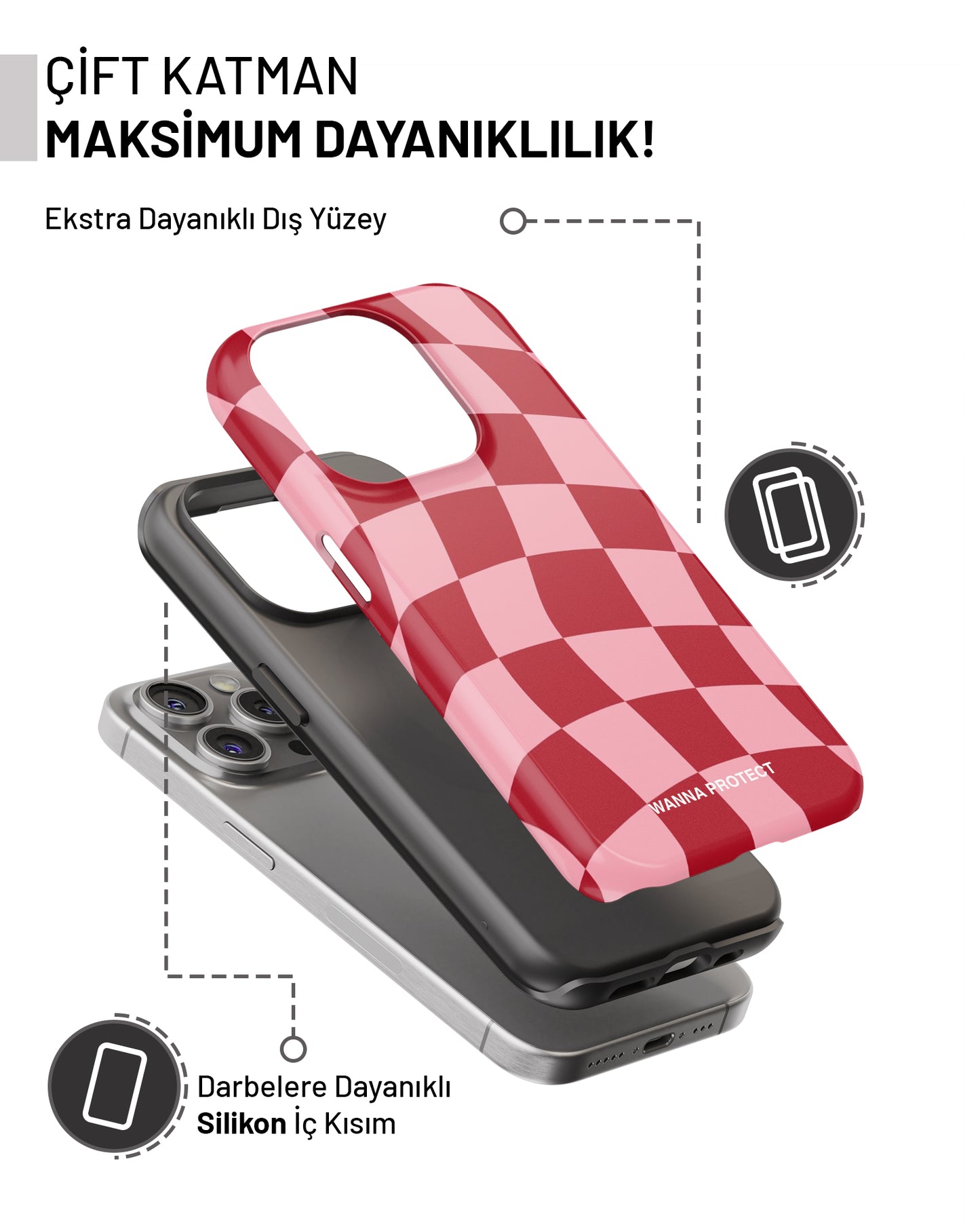 "Red Dama" PROTECT Telefon Kılıfı