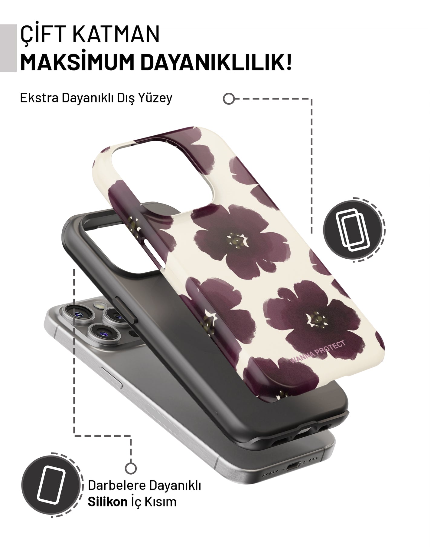 "Rose" PROTECT Telefon Kılıfı