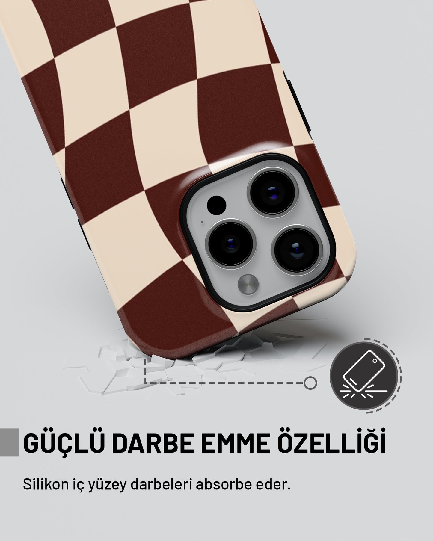 "Kahverengi Dama" PROTECT Telefon Kılıfı