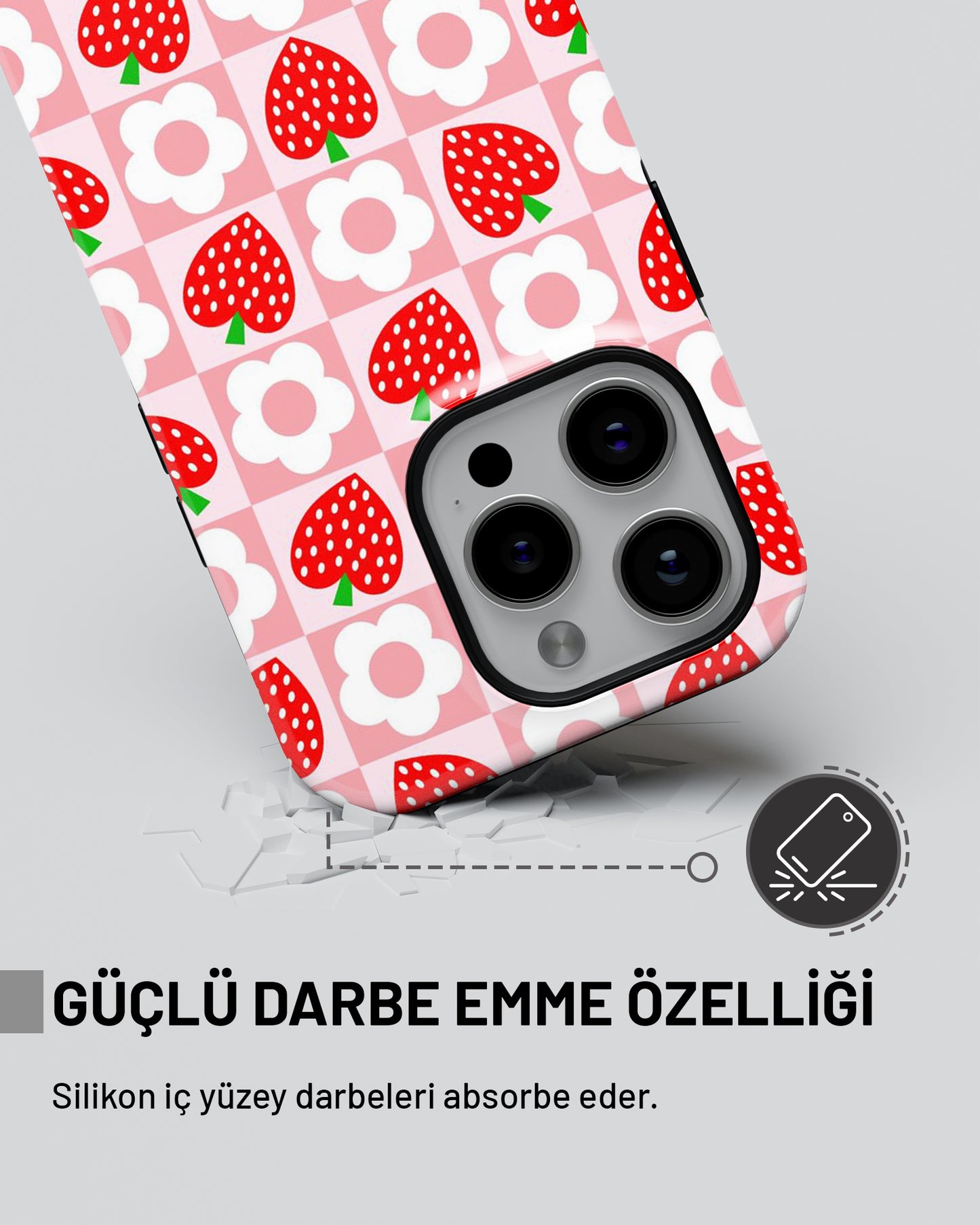 "Kiraz Papatya" PROTECT Telefon Kılıfı