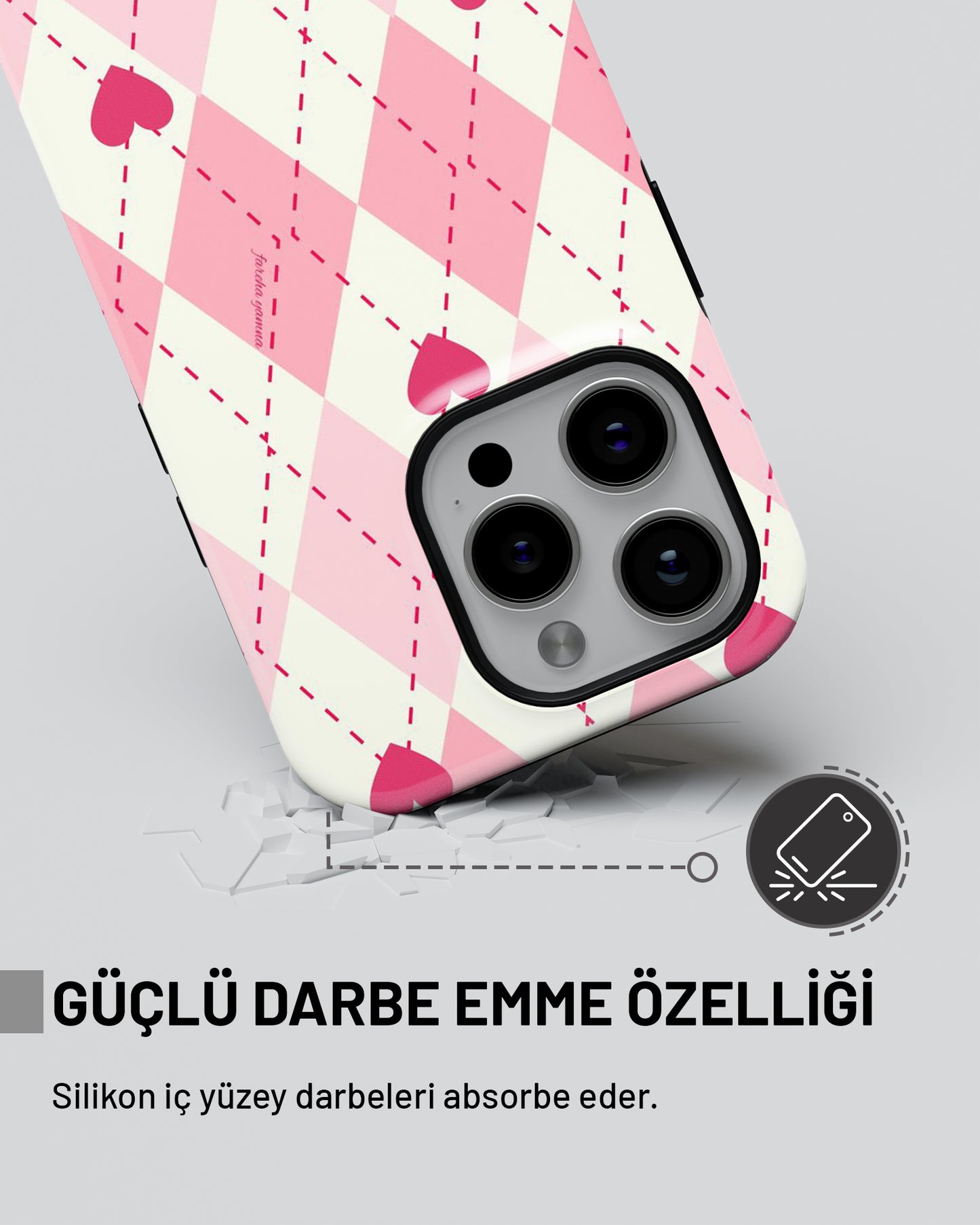 "Pembe Baklava" PROTECT Telefon Kılıfı