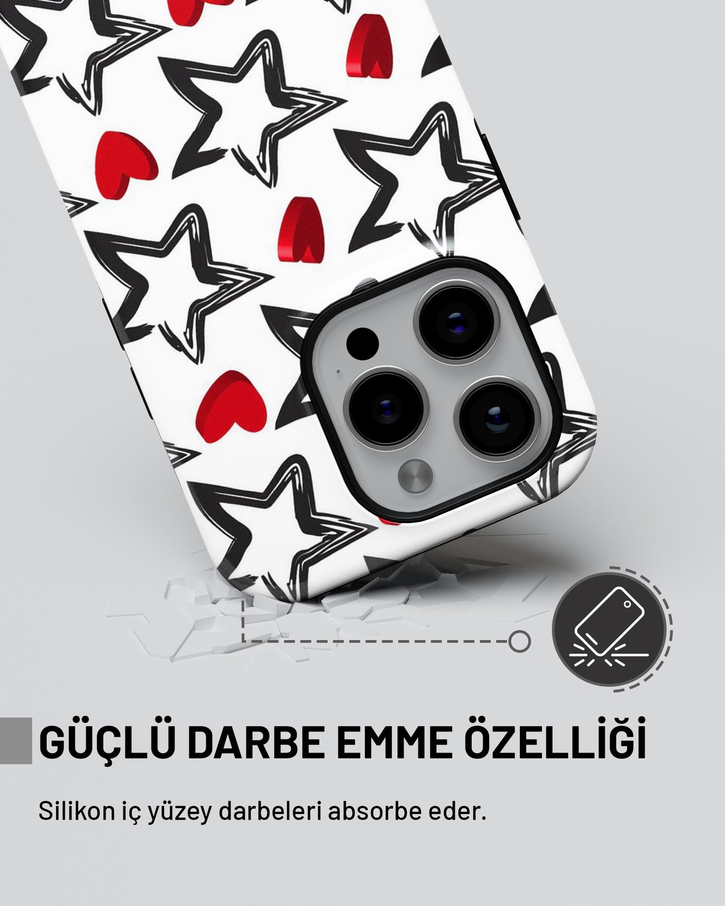 "Yıldız Kalp" PROTECT Telefon Kılıfı