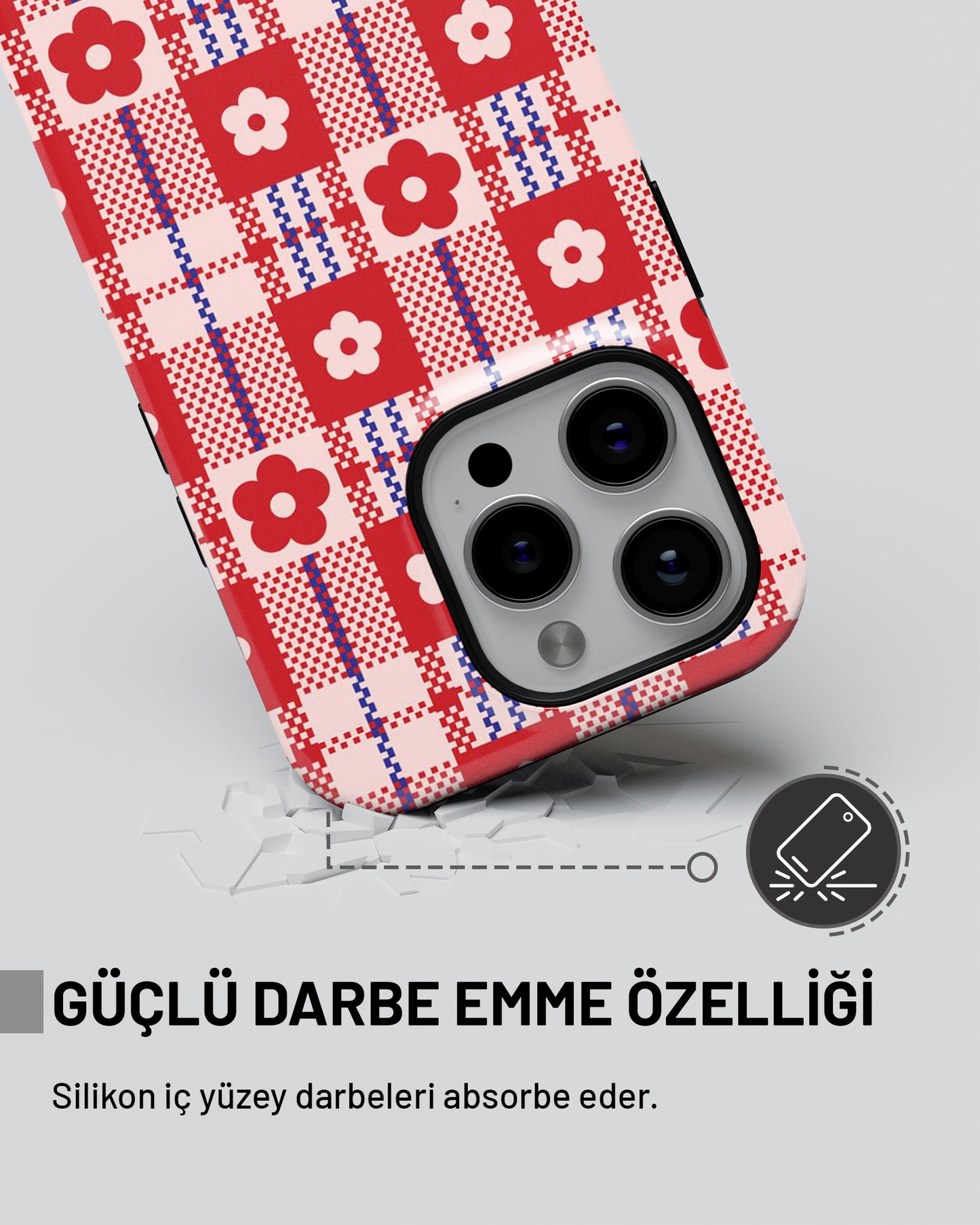"Ekose Papatya" PROTECT Telefon Kılıfı