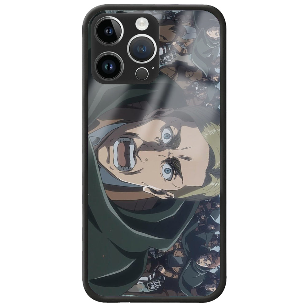 "Erwin Smith" Cam Telefon Kılıfı