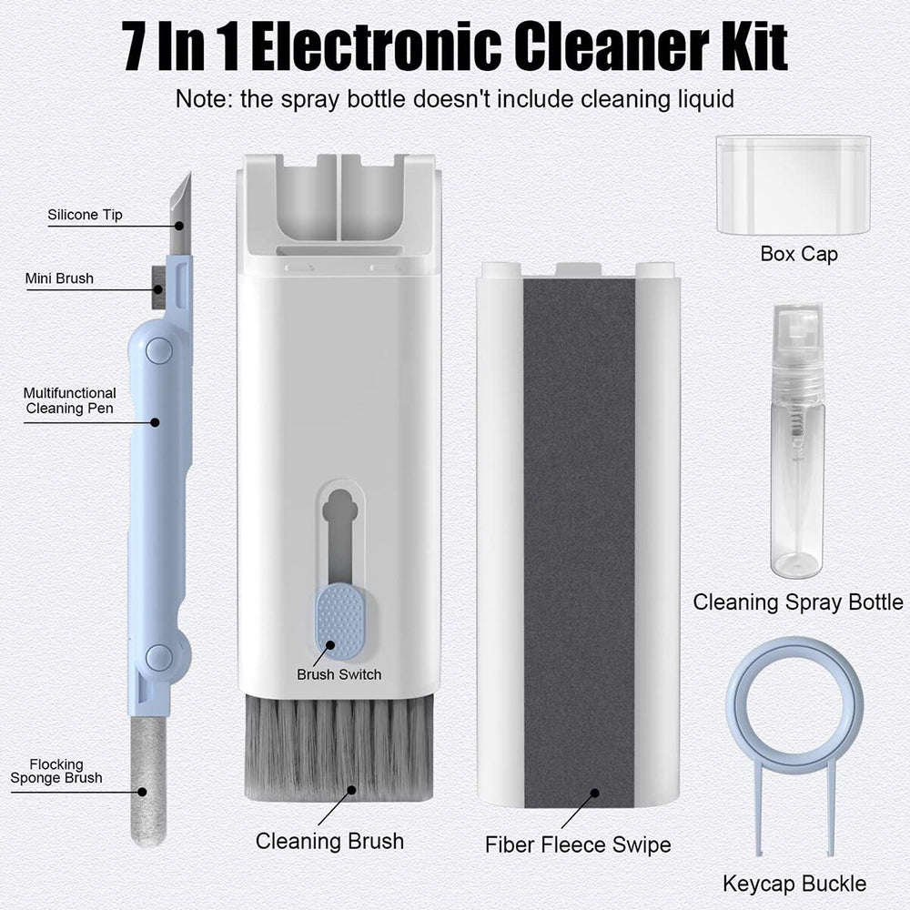 7 In 1 Çok Fonksiyonlu Ekran, Klavye,Telefon,Airpod Temizleyici Kit