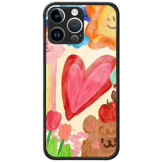 "Güneş Kalp" Cam Kılıf