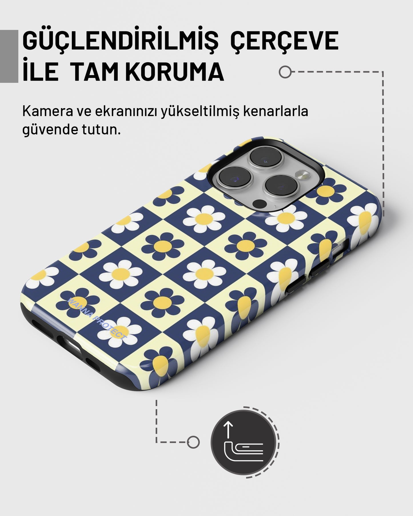 "Dama Papatya" PROTECT Telefon Kılıfı