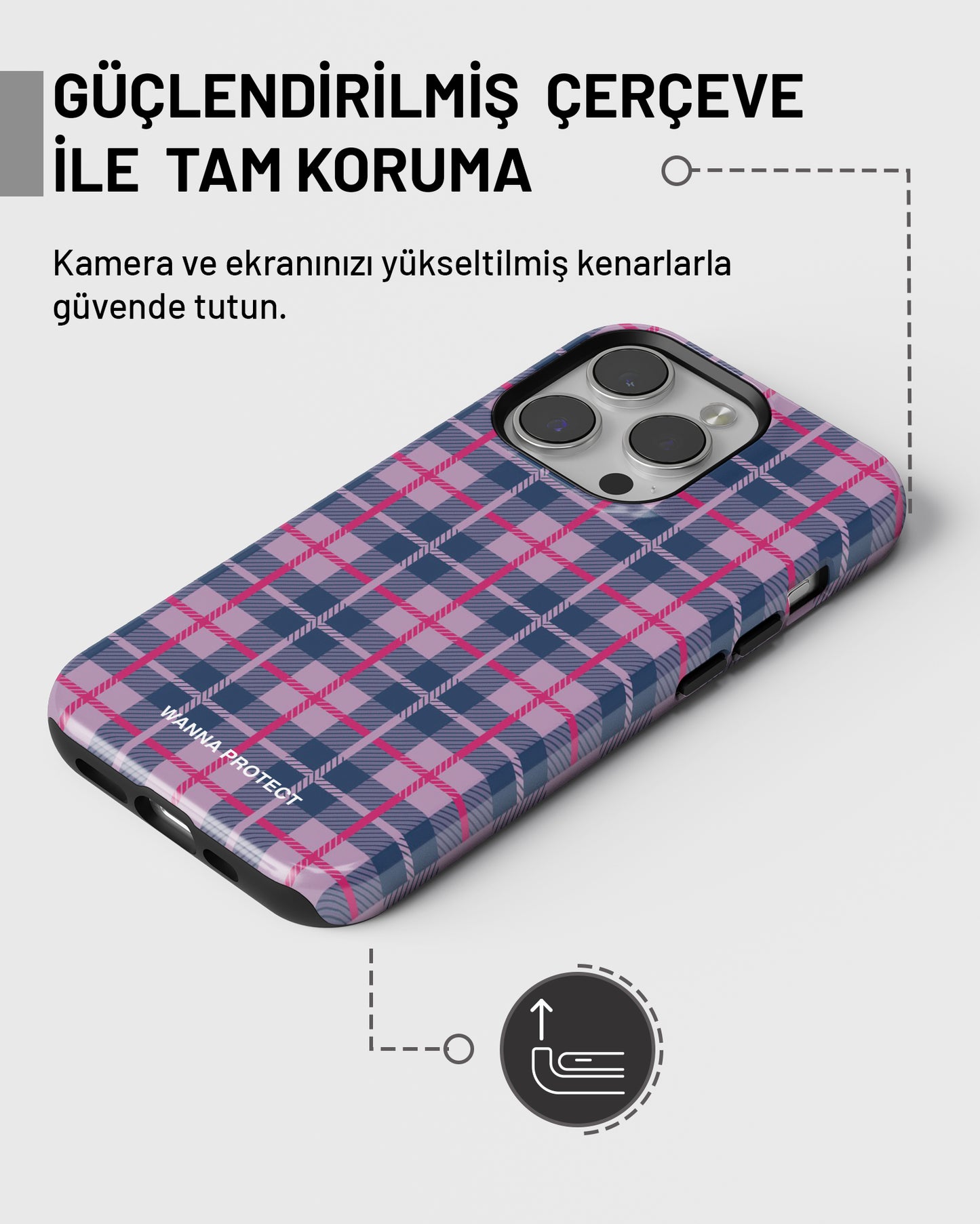 "Mor Ekose" PROTECT Telefon Kılıfı