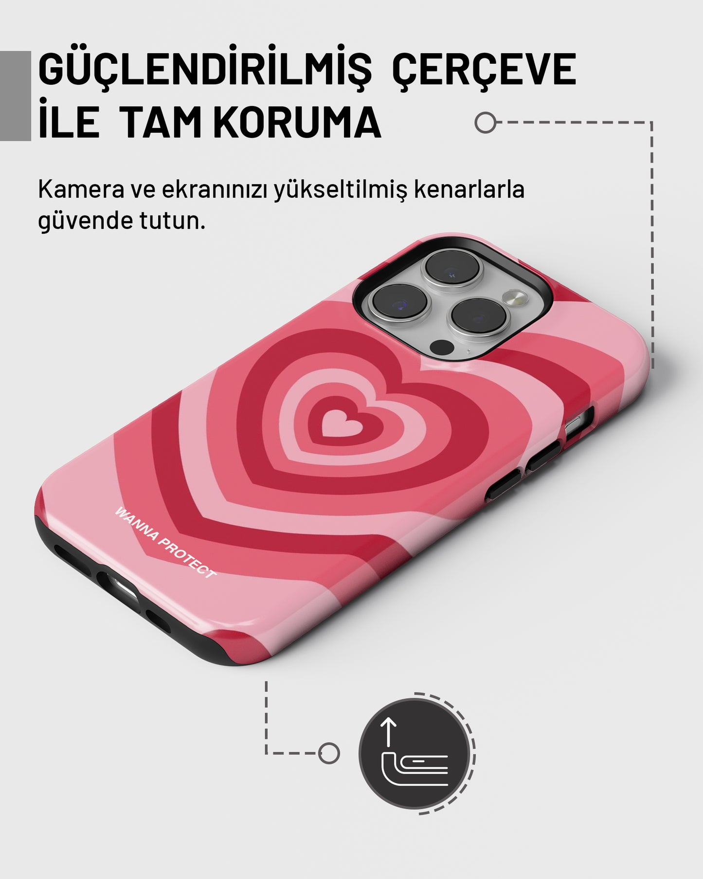 "Dalga Kalpler" PROTECT Telefon Kılıfı