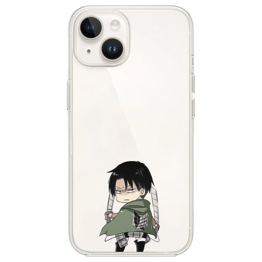 "Levi Chibi" Şeffaf Telefon Kılıfı