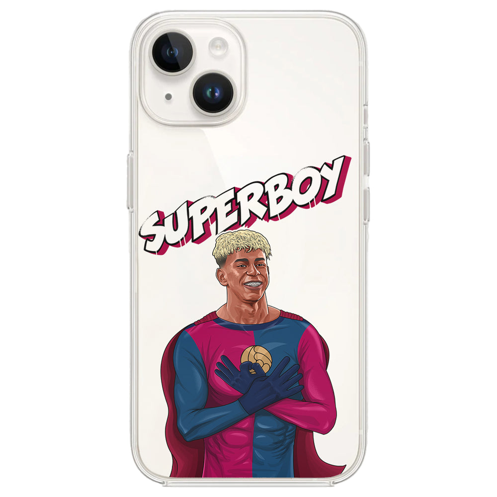 "SUPERBOY" Şeffaf Telefon Kılıfı