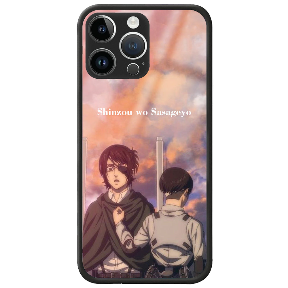 "Shinzou wo Sasageyo!" Cam Telefon Kılıfı