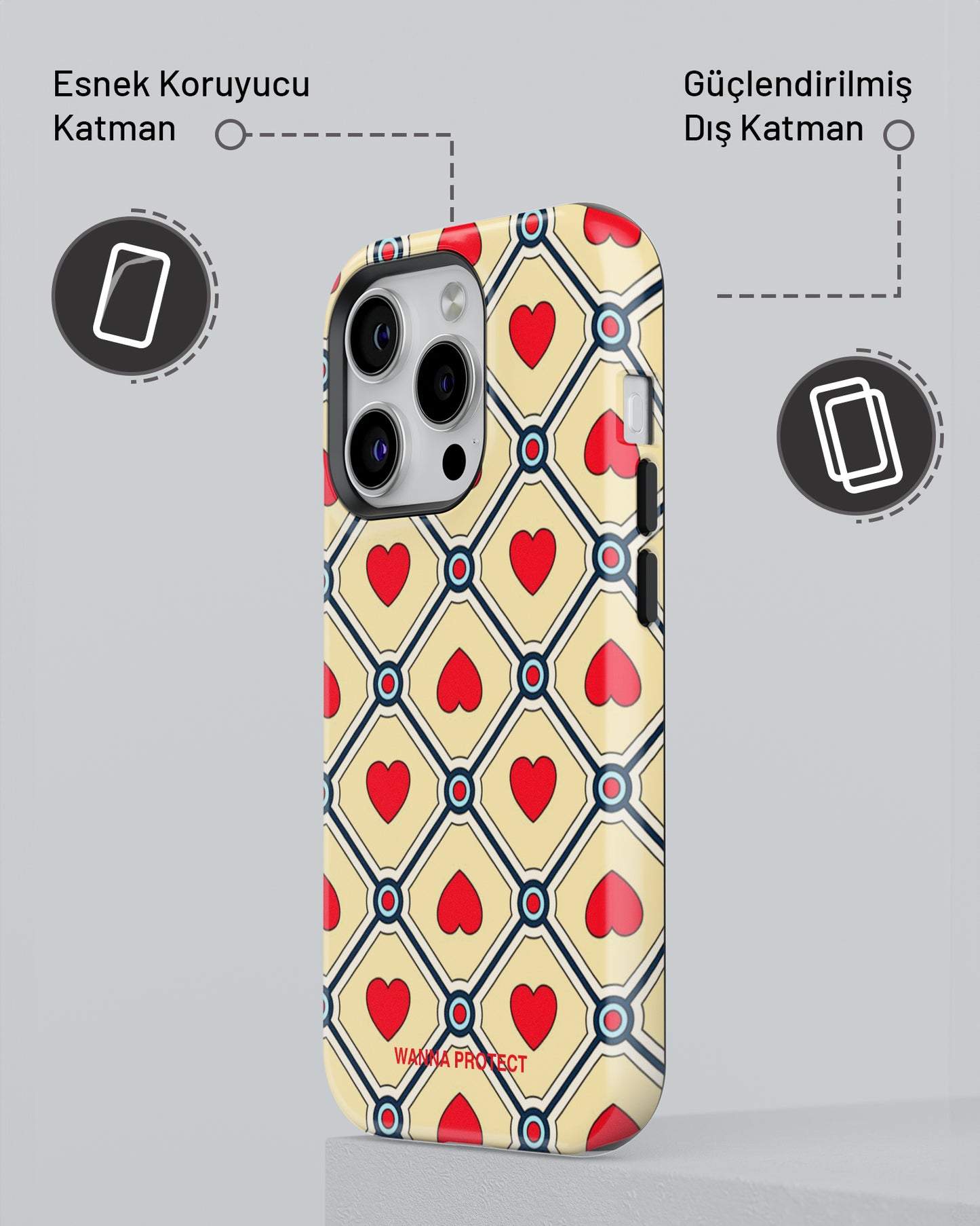 "Kalpler" PROTECT Telefon Kılıfı