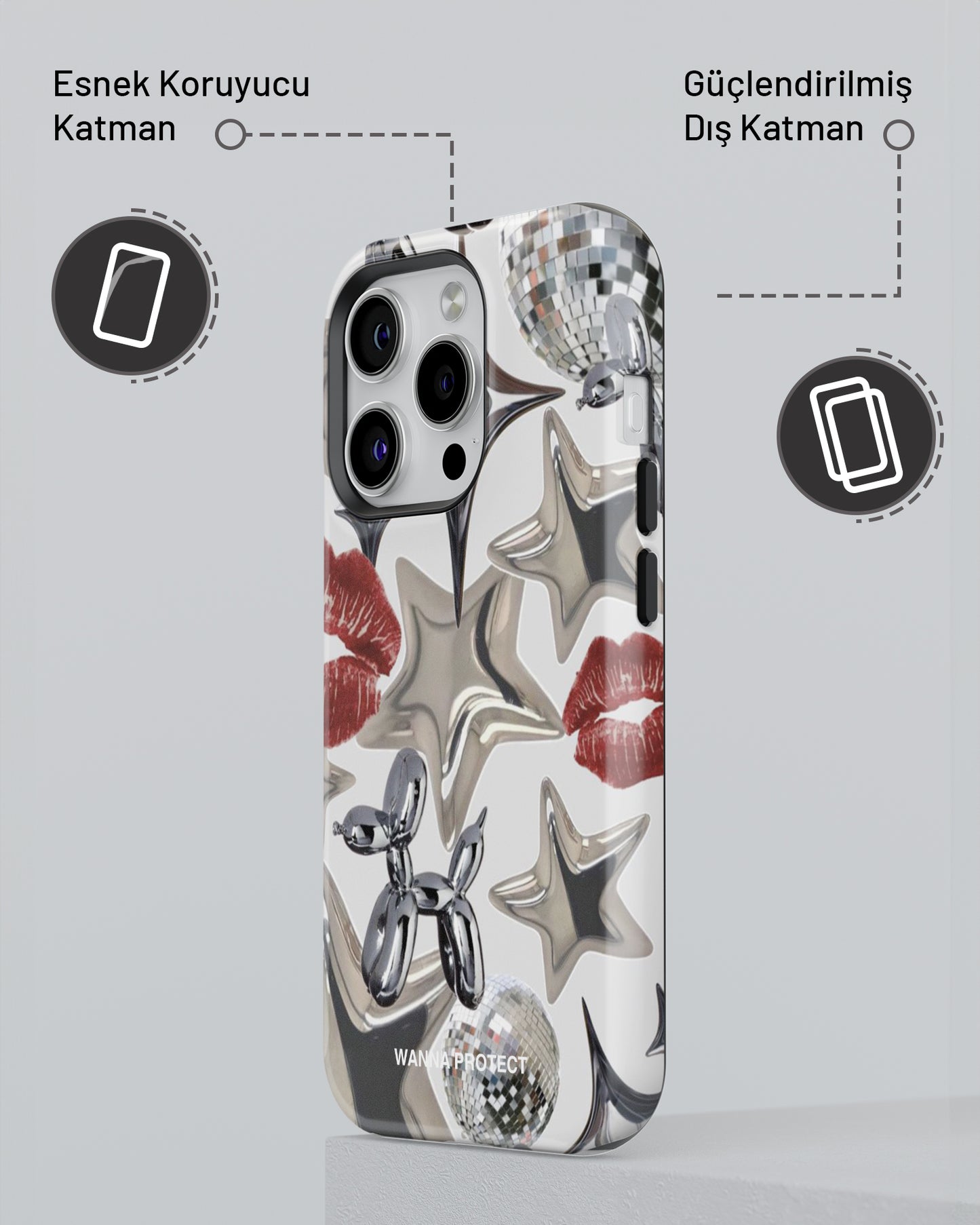 "Kalp Yıldız" PROTECT Telefon Kılıfı