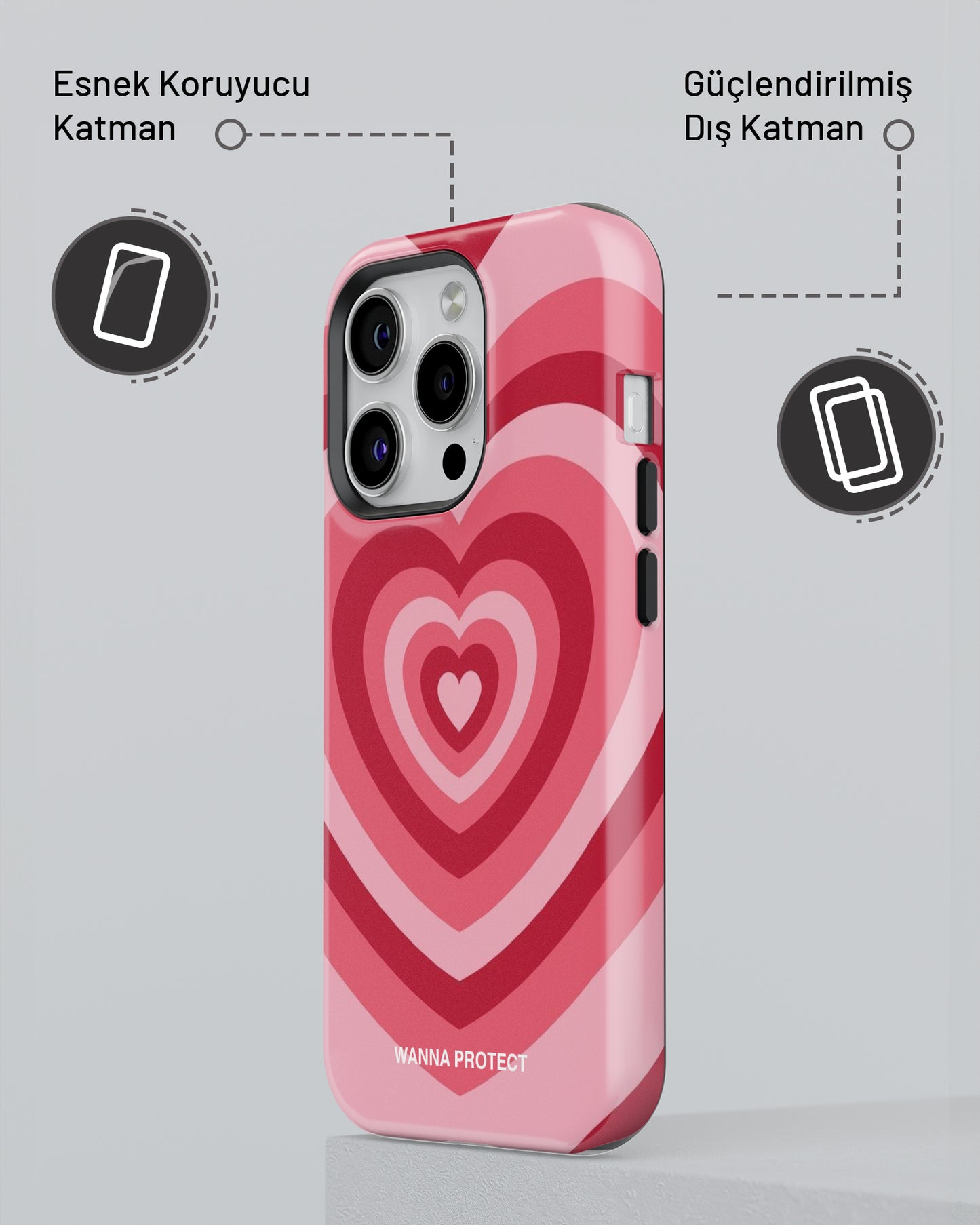 "Dalga Kalpler" PROTECT Telefon Kılıfı