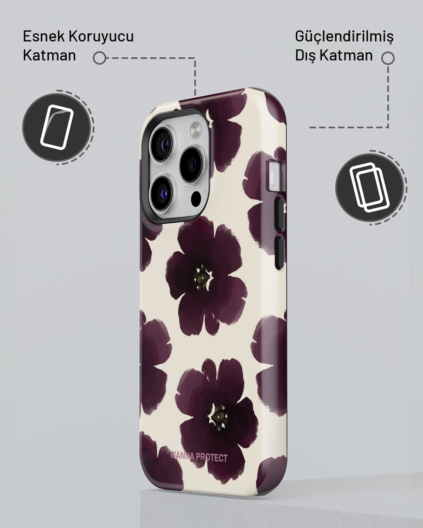"Rose" PROTECT Telefon Kılıfı