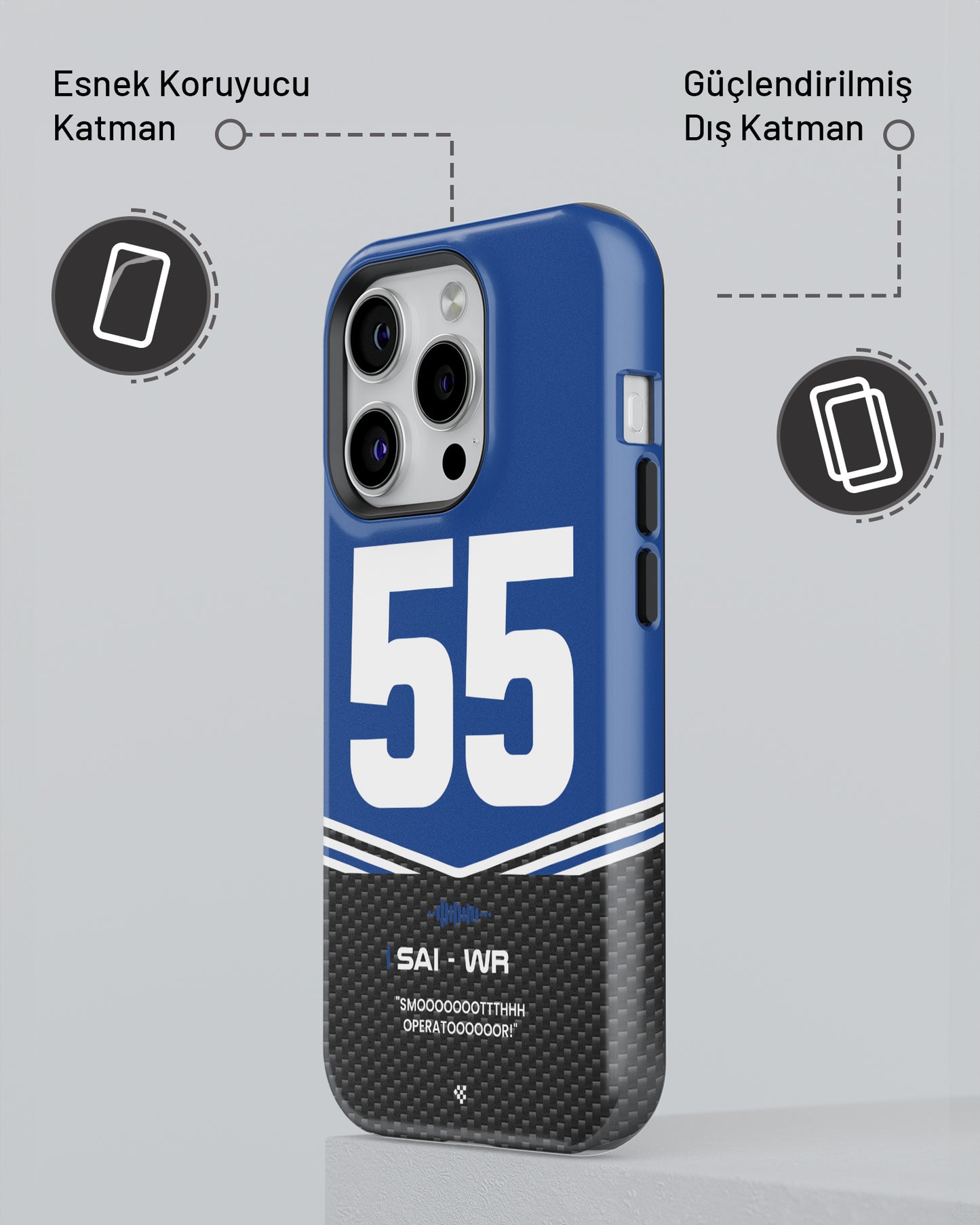 "Carlos Sainz F1 2025" PROTECT Telefon Kılıfı