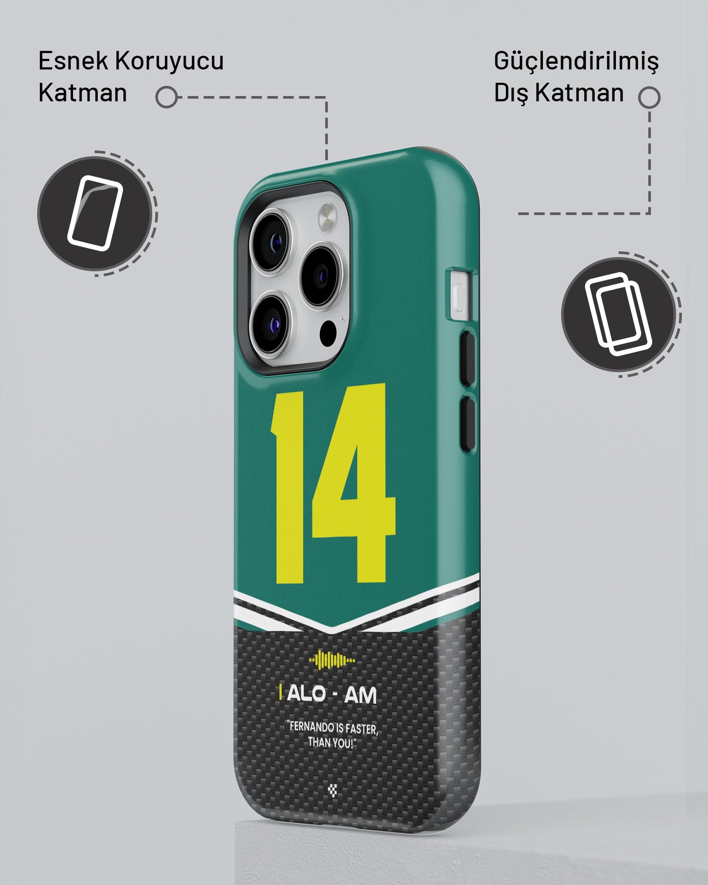"Fernando Alonso F1 2025" PROTECT Telefon Kılıfı