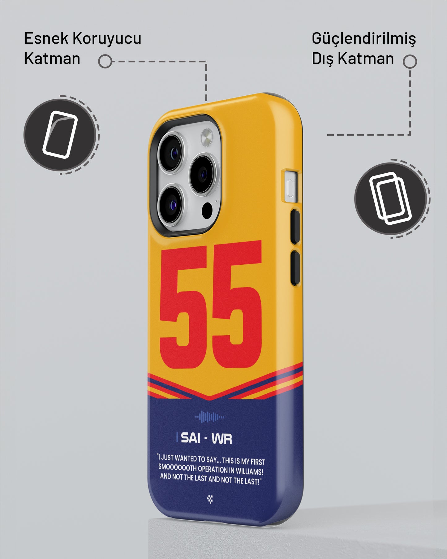 "Carlos Sainz v2 F1 2025" PROTECT Telefon Kılıfı