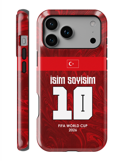 Türkiye WC 2026 Kişiselleştirilebilir PROTECT Telefon Kılıfı