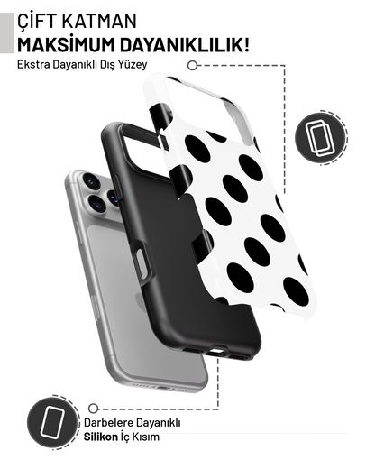 Summer Collection Siyah Puantiye PROTECT Telefon Kılıfı