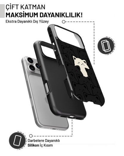 "Beyaz Kedi" PROTECT Telefon Kılıfı