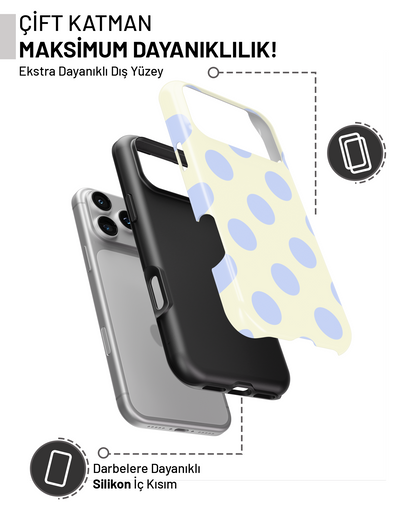 Summer Collection Mavi Puantiye PROTECT Telefon Kılıfı