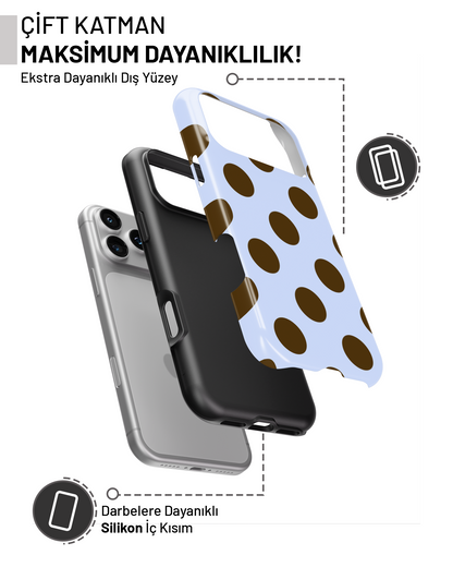 Summer Collection Kahverengi Puantiye PROTECT Telefon Kılıfı