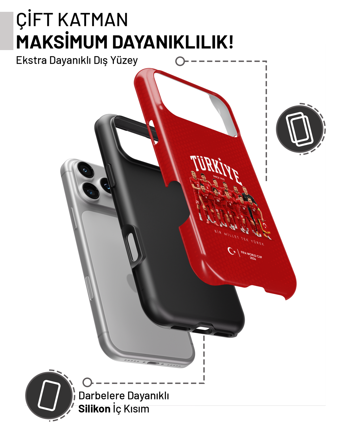 Türkiye WC 2026 Türkiye PROTECT Telefon Kılıfı