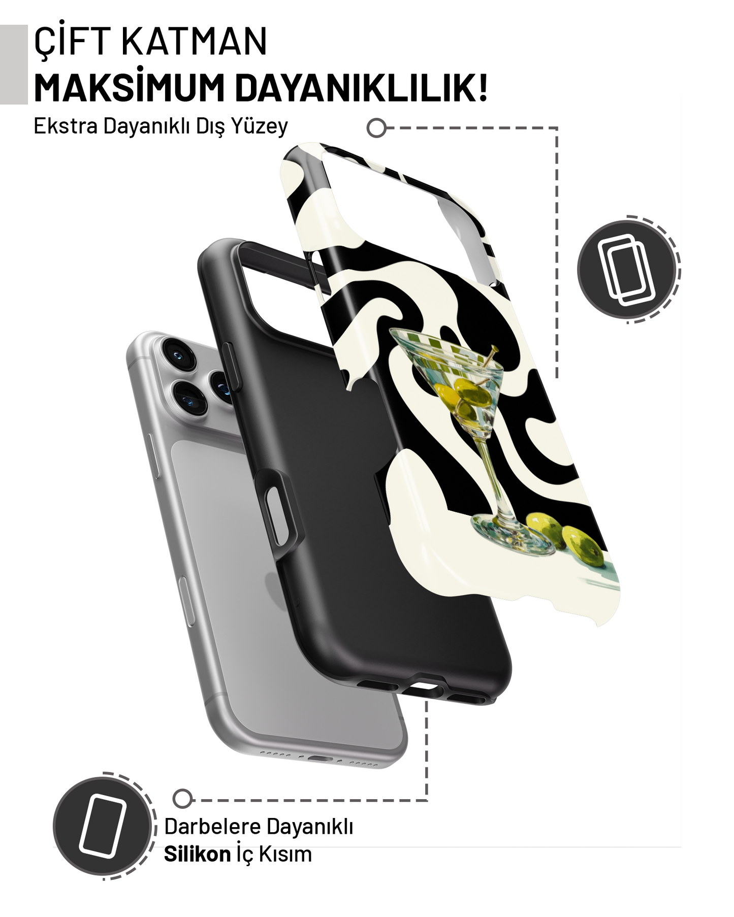 Summer Collection Martini PROTECT Telefon Kılıfı