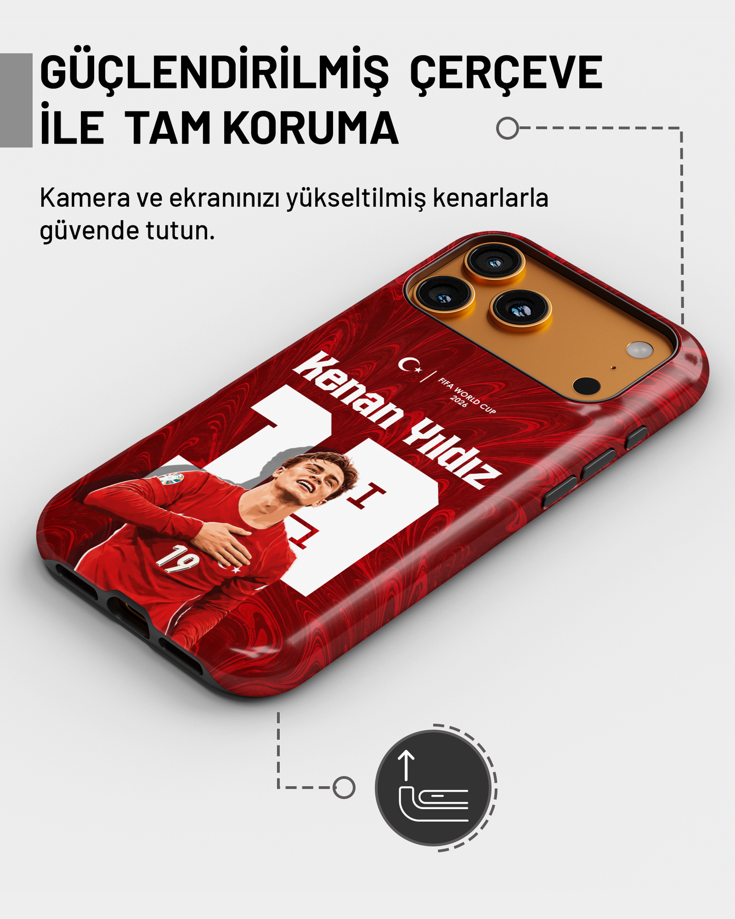 Türkiye WC 2026 Kenan Yıldız PROTECT Telefon Kılıfı