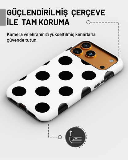 Summer Collection Siyah Puantiye PROTECT Telefon Kılıfı