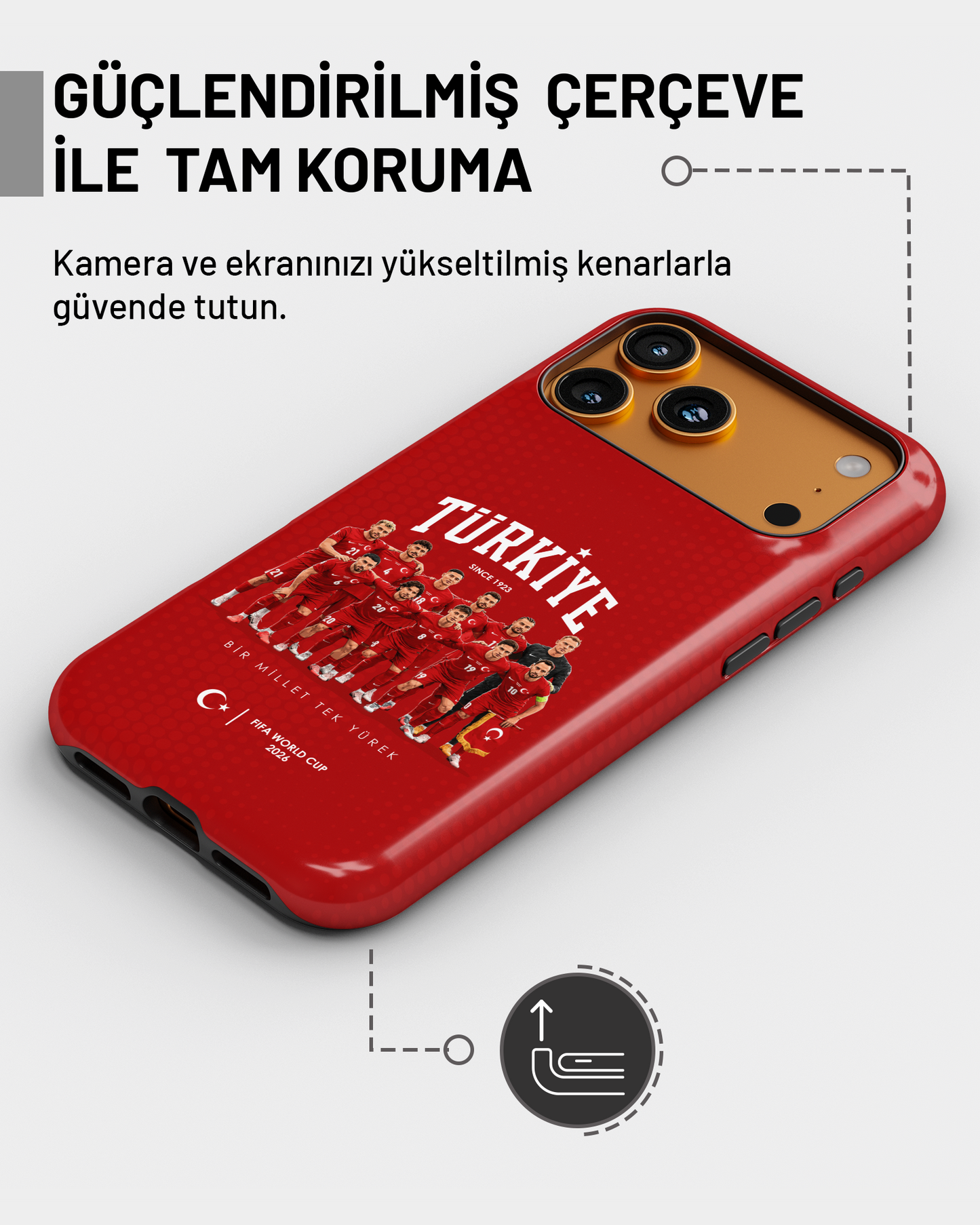 Türkiye WC 2026 Türkiye PROTECT Telefon Kılıfı