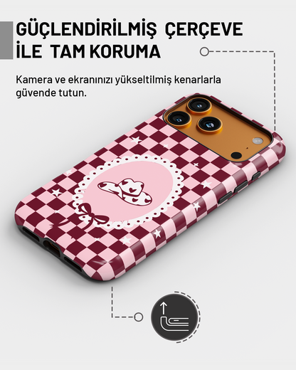 "Pembe ekose cowboy" PROTECT Telefon Kılıfı