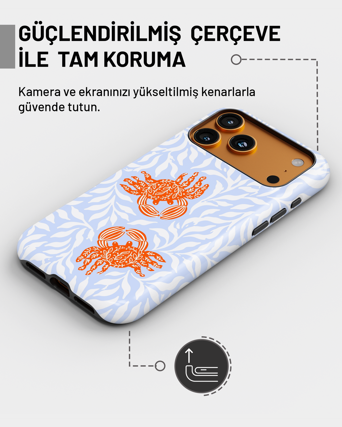 Summer Collection Yengeç PROTECT Telefon Kılıfı