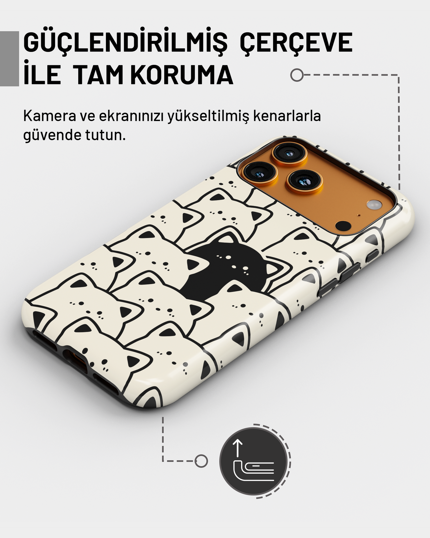 "Siyah Kedi" PROTECT Telefon Kılıfı