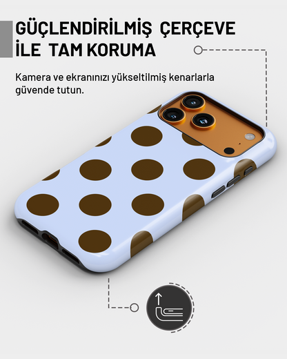 Summer Collection Kahverengi Puantiye PROTECT Telefon Kılıfı