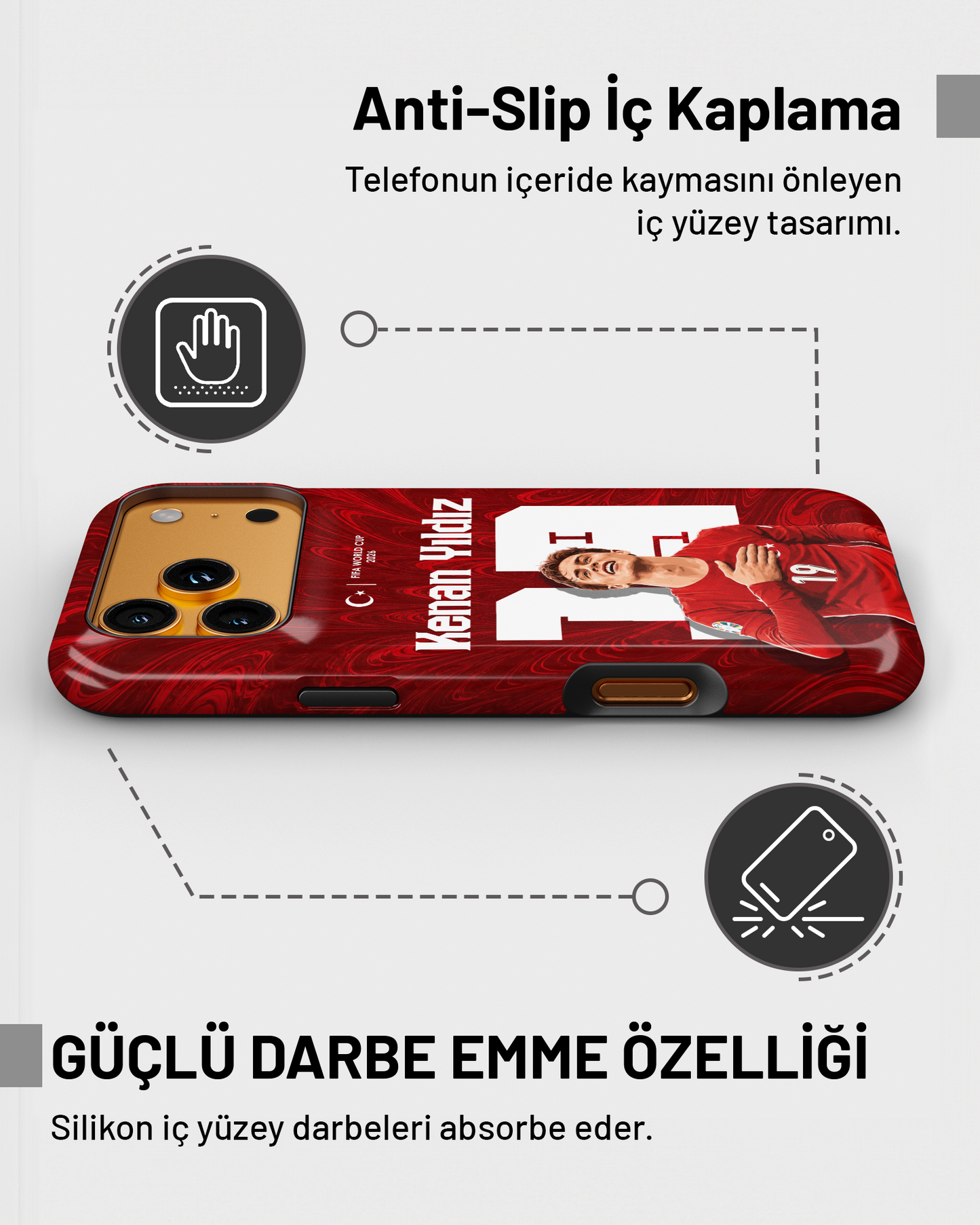 Türkiye WC 2026 Kenan Yıldız PROTECT Telefon Kılıfı
