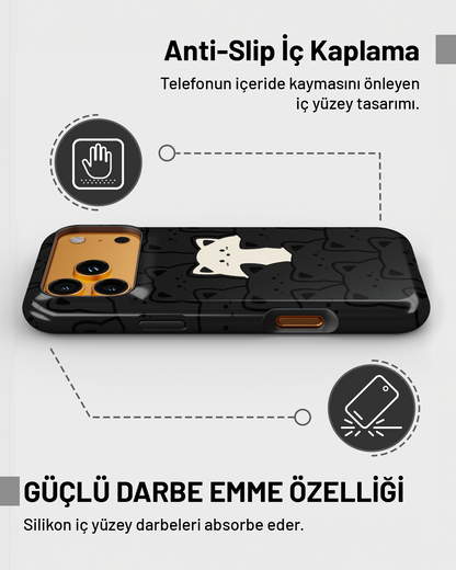 "Beyaz Kedi" PROTECT Telefon Kılıfı